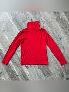 J.Crew Tissue-Weight Red Turtleneck
